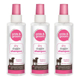 3X Pride & Groom Dry Doggie Shampoo Raspberry Scented