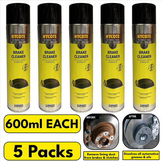 5X Hycote Brake Cleaner Spray 600ml