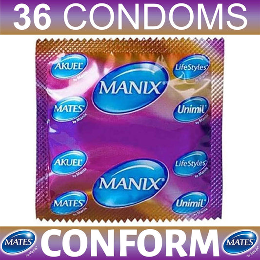 36X Mates Conform Condoms By Manix