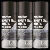 3X Rapide Spray And Seal 400ml Black