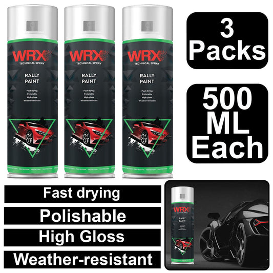 3X WRX High Gloss White Rally Paint 500ml