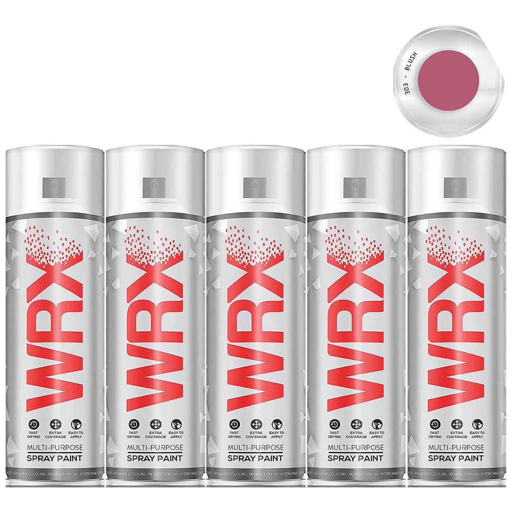 5X WRX Flat Blush Acrylic Spray Paint 400ml