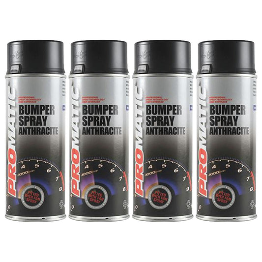 4X Promatic Bumperspray Anthracite Spray Paint 400ml