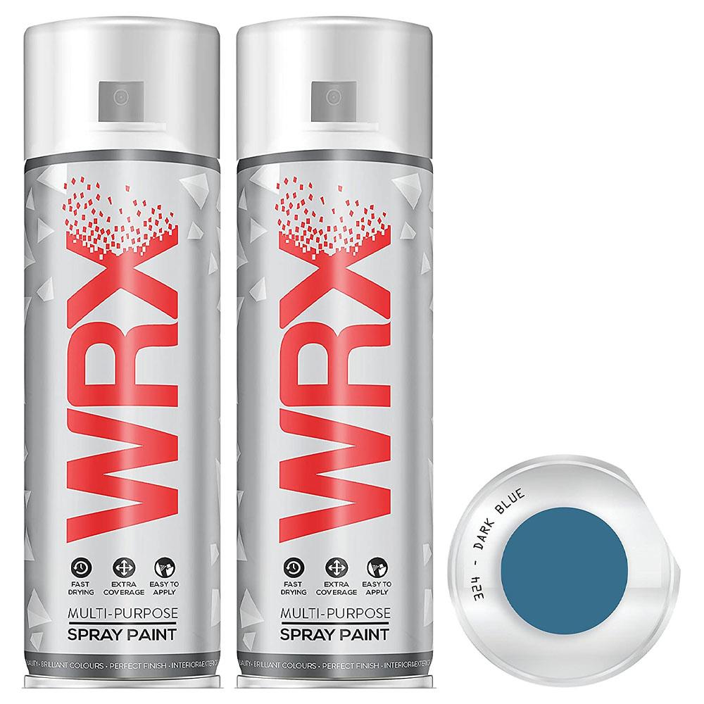 2X WRX Flat Dark Blue Spray Paint 400ml