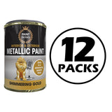 12X Paint Factory Mettalic Gold Paint Tin 300ml