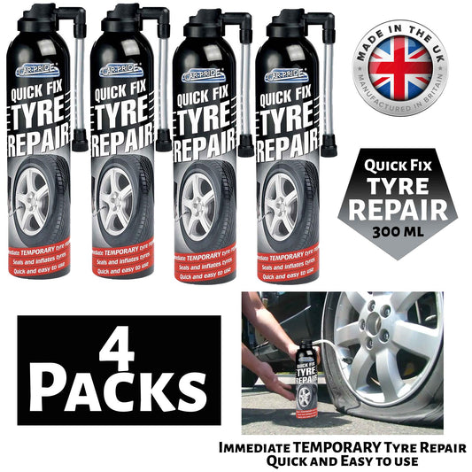 4X Quick Fix Tyre Repair 300ml