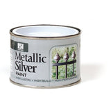 2X Metallic Silver Paint Tin 180ml