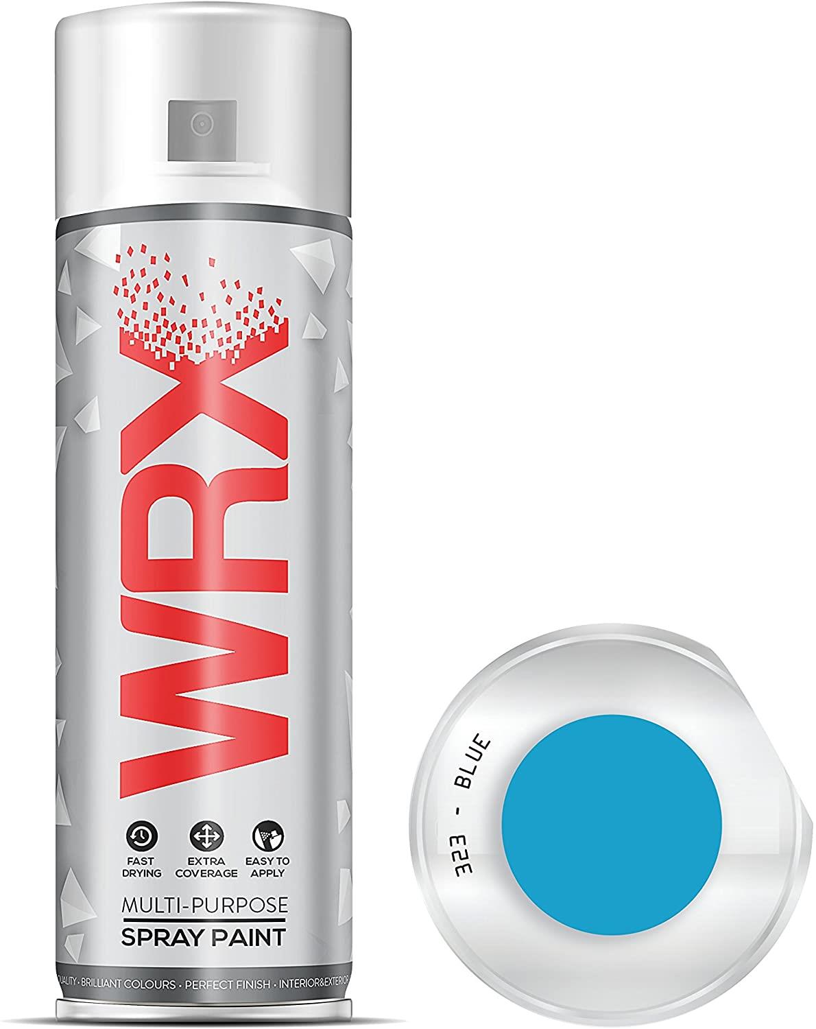 WRX Flat Blue Spray Paint Solvent Based Acrylic 400ml