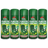 5X Home & Garden Plastic Green Spray Paint 300ml