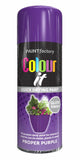 2X Paint Factory Proper Purple Gloss Spray Paint 250ml