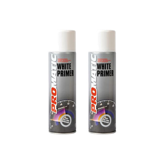 2X Promatic White Primer Spray 500ml