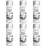 6X Auto Spray White Gloss Spray Paint 250ml