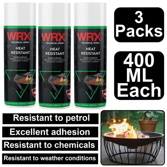 3X WRX Heat Resistant Black Spray 400ml