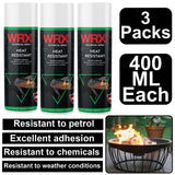 3X WRX Heat Resistant Black Spray 400ml