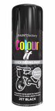 3X Paint Factory Jet Black Gloss Spray Paint 400ml