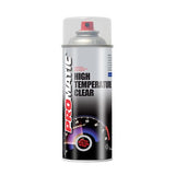 3X Promatic Clear High Temperature Spray Paint 400ml