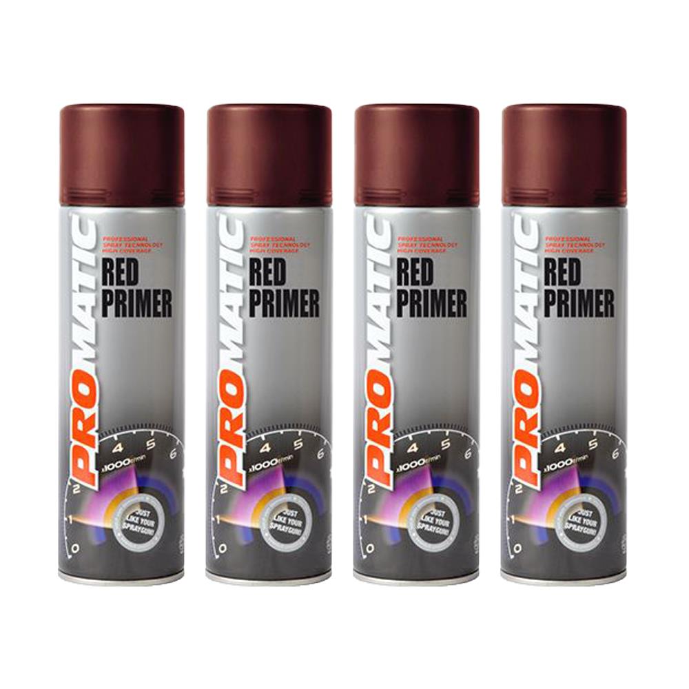 4X Promatic Red Primer Spray 500ml