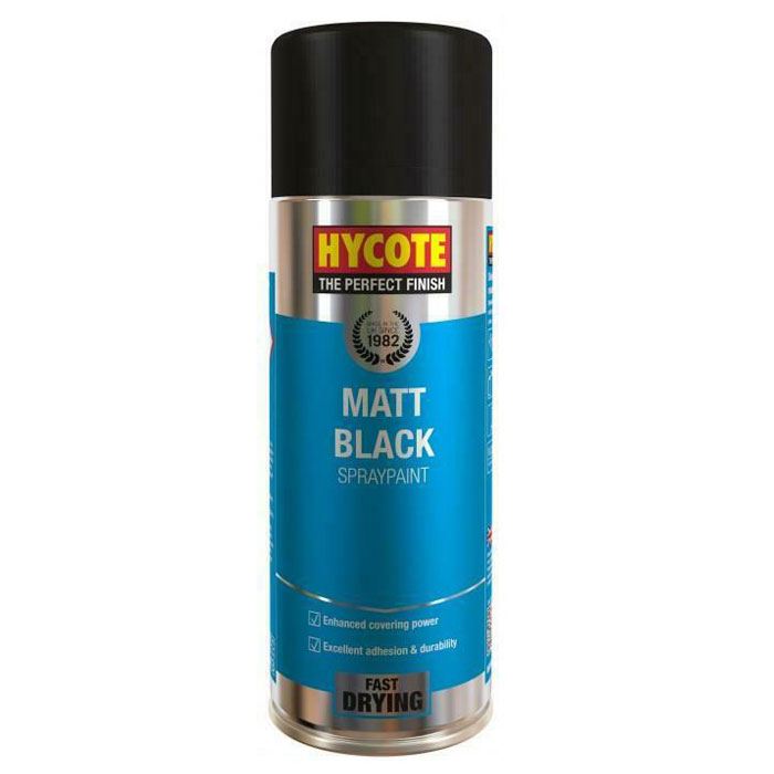 Hycote Matt Black Spray Paint 400ml