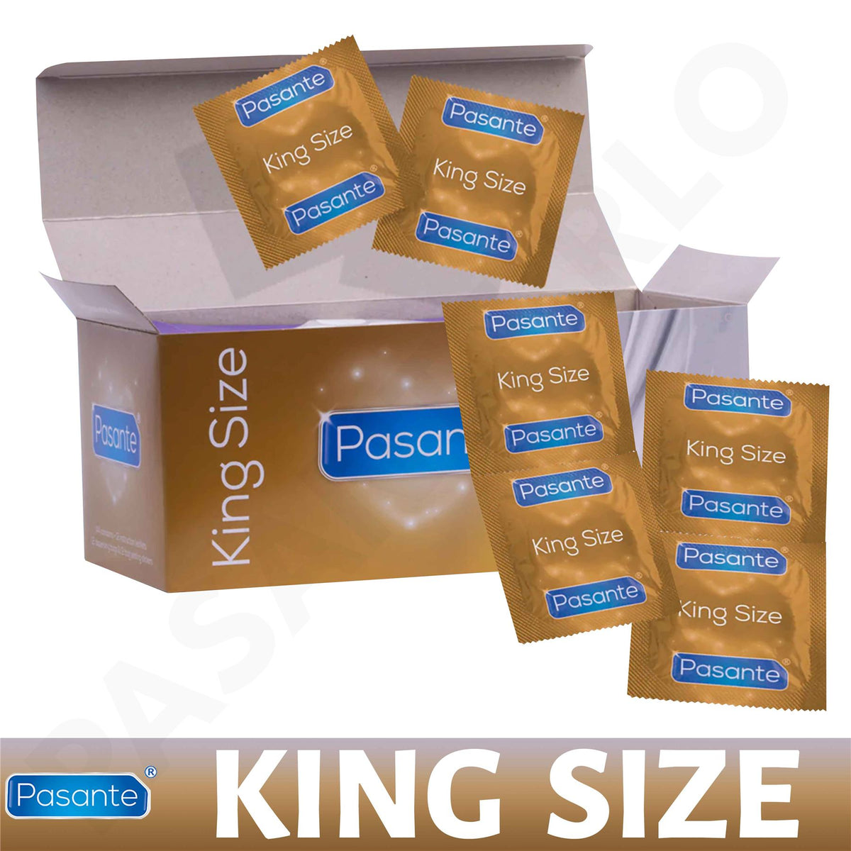 6X Pasante King Size Condoms