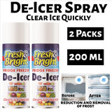 2X Fridge Freezer De Icer Spray 200ml