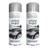 2X Auto Spray Grey Primer Spray Paint 250ml