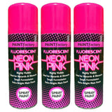 3X Paint Factory Fluorescent Neon Pink Spray Paint 200ml