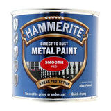 4X Hammerite Smooth Red Paint 250ml