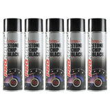 5X Promatic Stonechip Black Spray Paint 500ml