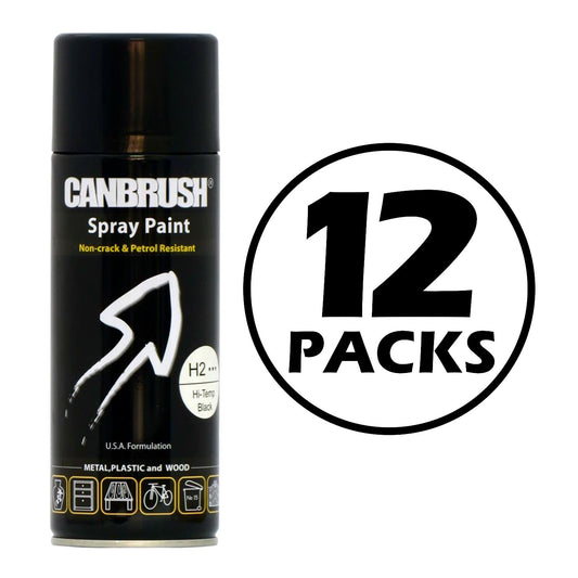 12X Canbrush H2 Hi-Temp Black 400ml