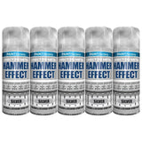 5X Paint Factory Silver Hammer Effect Paint 400ml