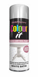 2X Paint Factory White Satin Spray Paint 250ml