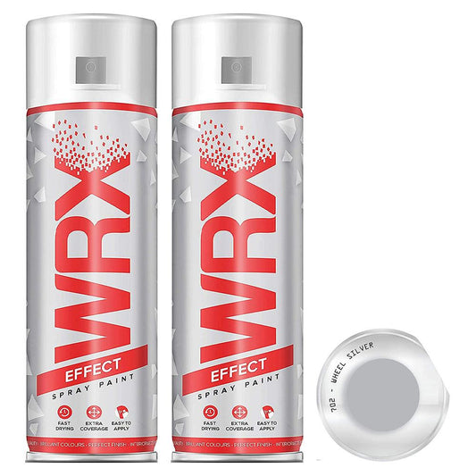 2X WRX Wheel Silver 702 Spray Paint 400ml