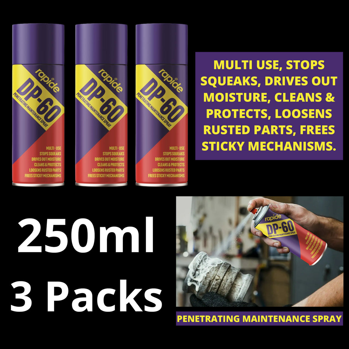 3x Dp-60 Maintenance Spray 250Ml