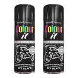 2X Paint Factory Black Gloss 250ml