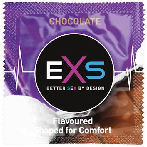 12X EXS Flavoured Latex Condoms Hot Chocolate