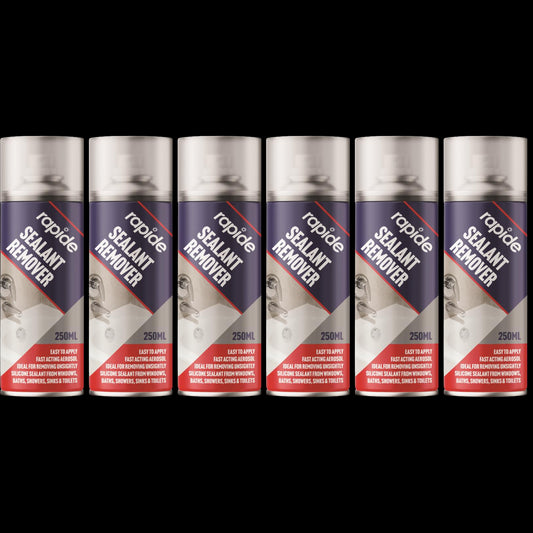 6X Silicone Sealant Remover Spray Rapide Softens and Releases Sealant 250ml