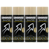 4X Canbrush C40 Sand Beige Spray Paint 400ml