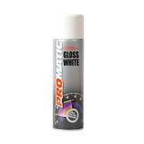 2X Promatic Gloss White Spray Paint 500ml