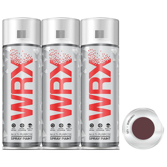 3X WRX Flat Burgundy Spray Paint 400ml