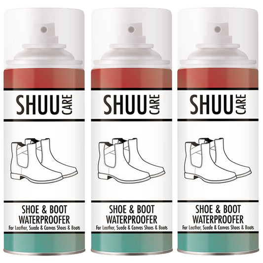 3X Shuu Shoe & Boot Waterproofer Spray 300ml