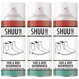 3X Shuu Shoe & Boot Waterproofer Spray 300ml