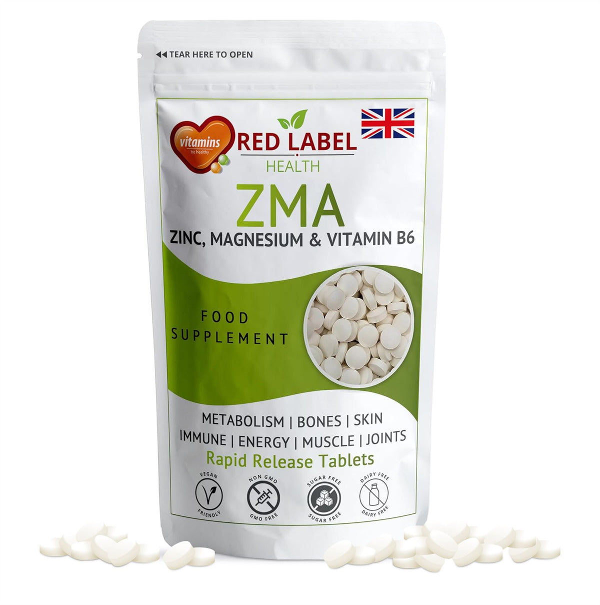 ZMA - Zinc Magnesium Vitamin B6 - 400 Tablets