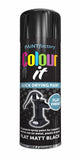 2X Paint Factory Flat Matt Black Spray Paint 250ml