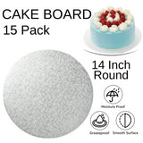 15 Board - 14" Round Silver Double Thick Cards