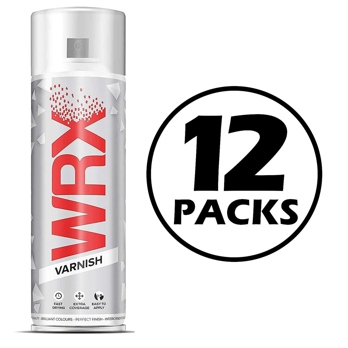 12X WRX Sheen Varnish Spray Paint 400ml