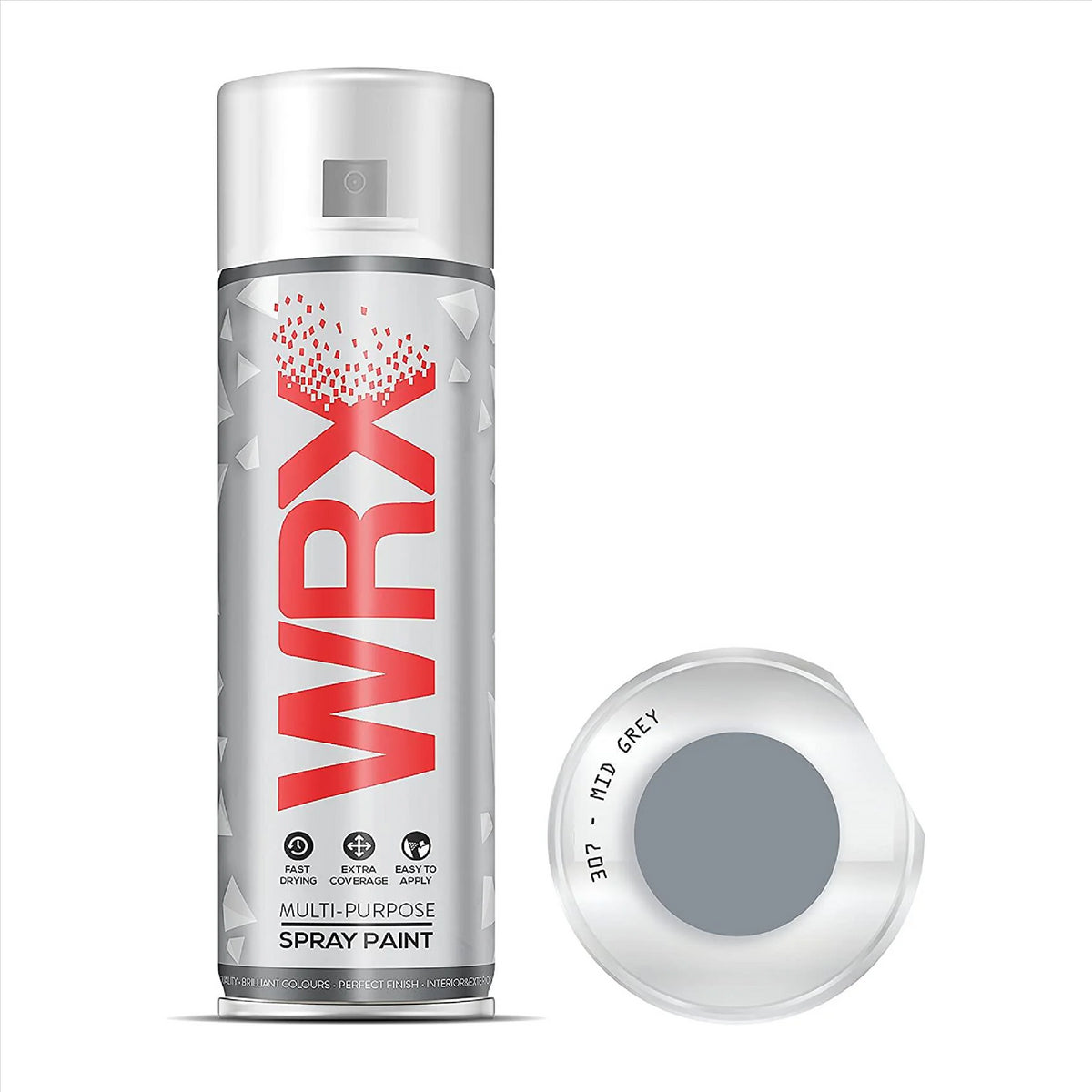 WRX Mid Grey Spray Paint Solvent Based Acrylic 400ml