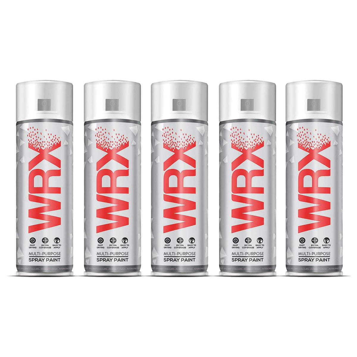 5X WRX Grey Primer Spray Paints 400ml