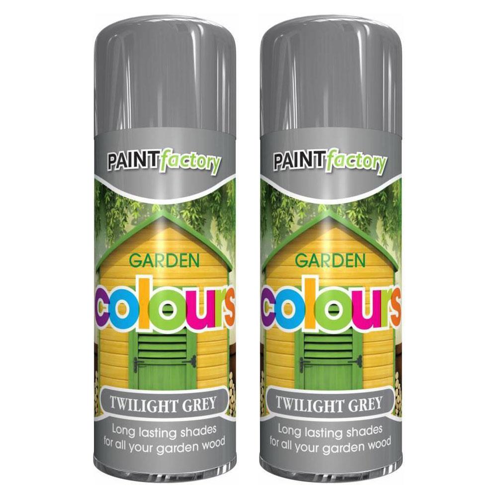 2X Paint Factory Twilight Grey Spray 400ml