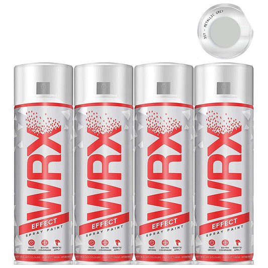 4X WRX Metallic Grey Spray Paint 400ml