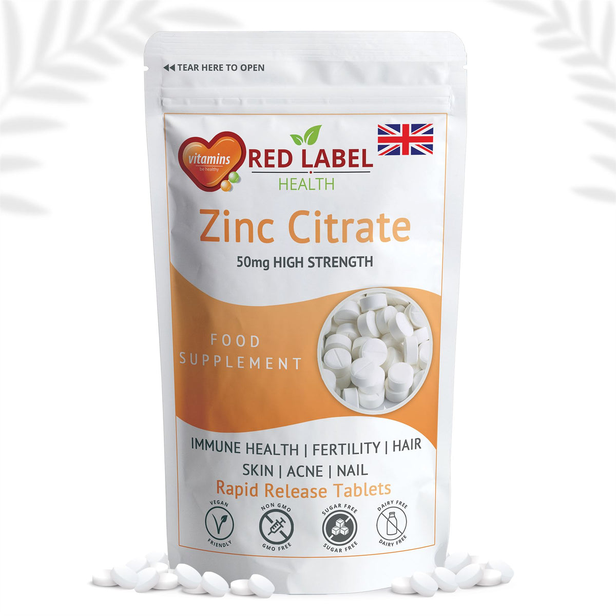 Zinc Citrate 50mg - 120 Tablets